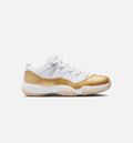 Air Jordan 11 Retro Low Mothers Day 女士休闲运动鞋 - 白色/金属金/团队金
