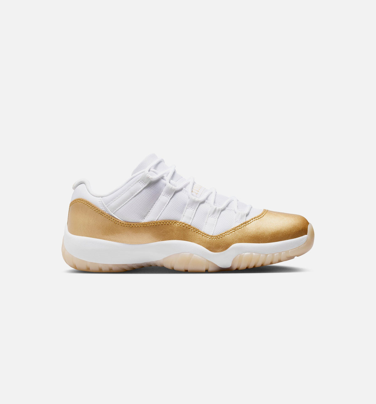 Air Jordan 11 Retro Low Mothers Day 女士休闲运动鞋 - 白色/金属金/团队金