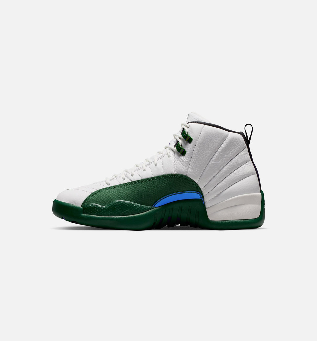 Air Jordan 12 Retro Idols Become Rivals 男士休闲运动鞋 - 山峰白/峡谷绿/烈紫色