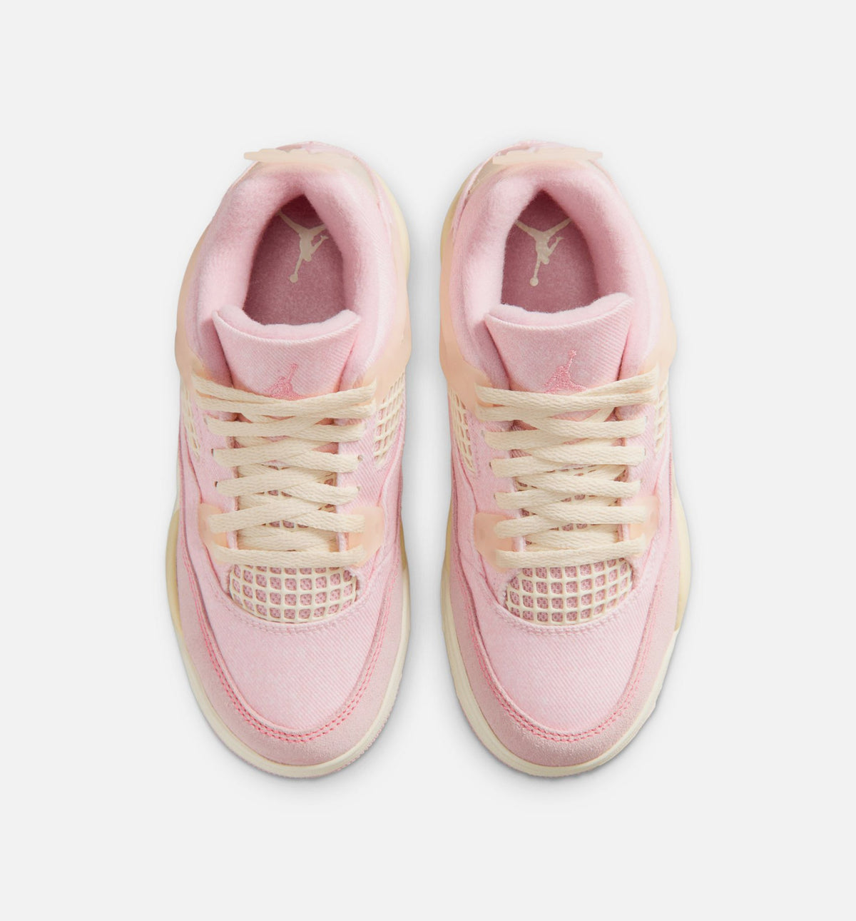 Air Jordan 4 Retro Pink Pearl And Iced Carmine 学龄前儿童休闲运动鞋 - 珍珠粉/冰胭脂红/椰奶白