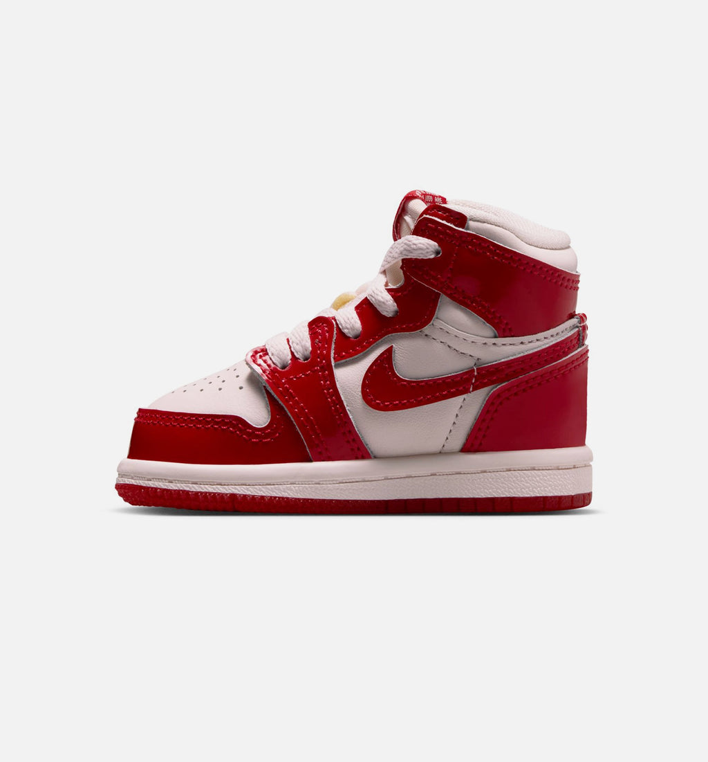 Air Jordan 1 Retro High OG 婴幼童休闲鞋 - 大学红/金属银