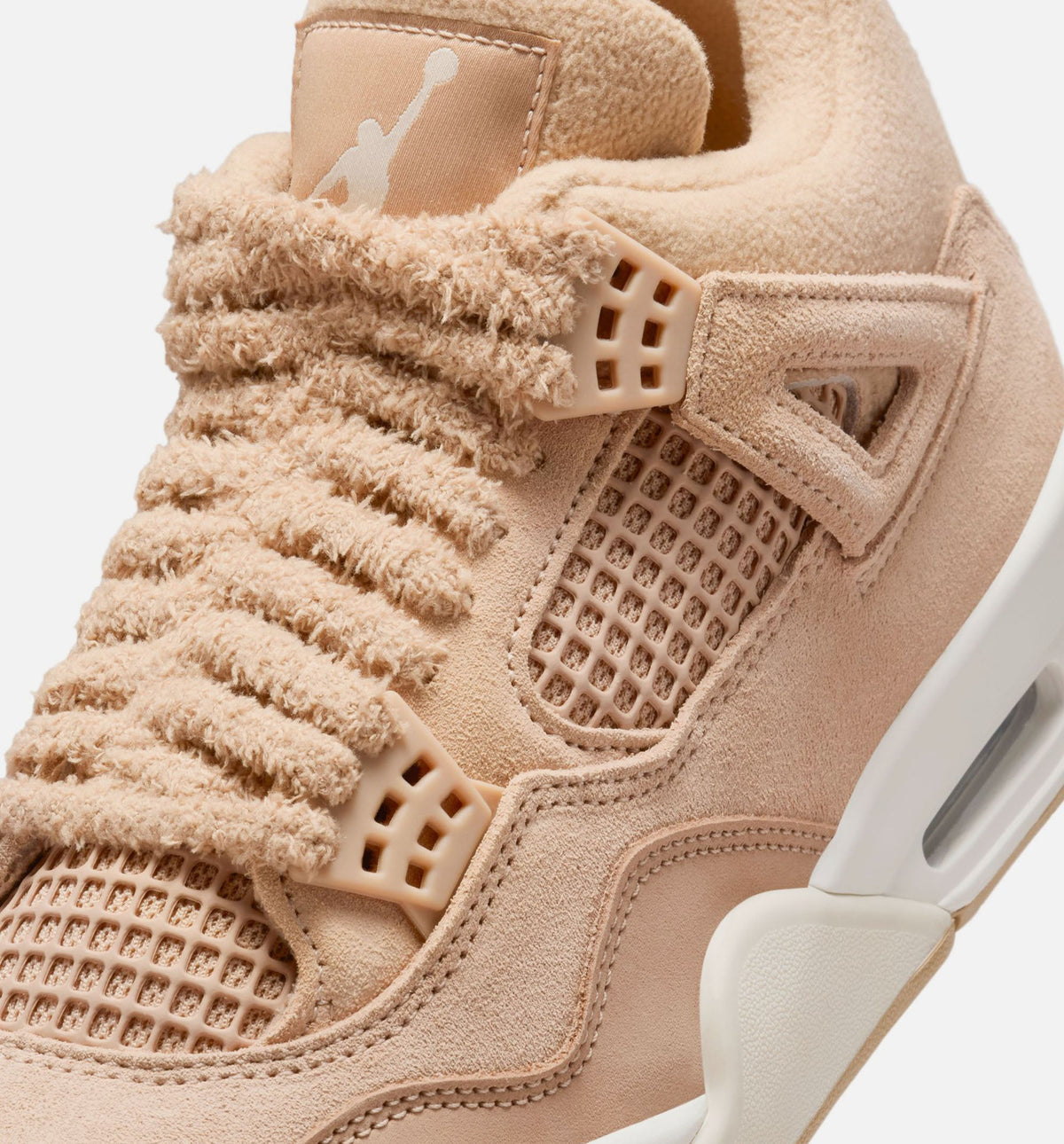Air Jordan 4 Retro Cozy Girl 女士休闲运动鞋 - 麻色/淡木棕