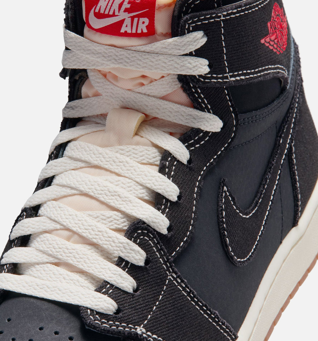 Air Jordan 1 Retro High OG Flight Club 男士休闲运动鞋 - 黑/大学红/帆白/生胶底