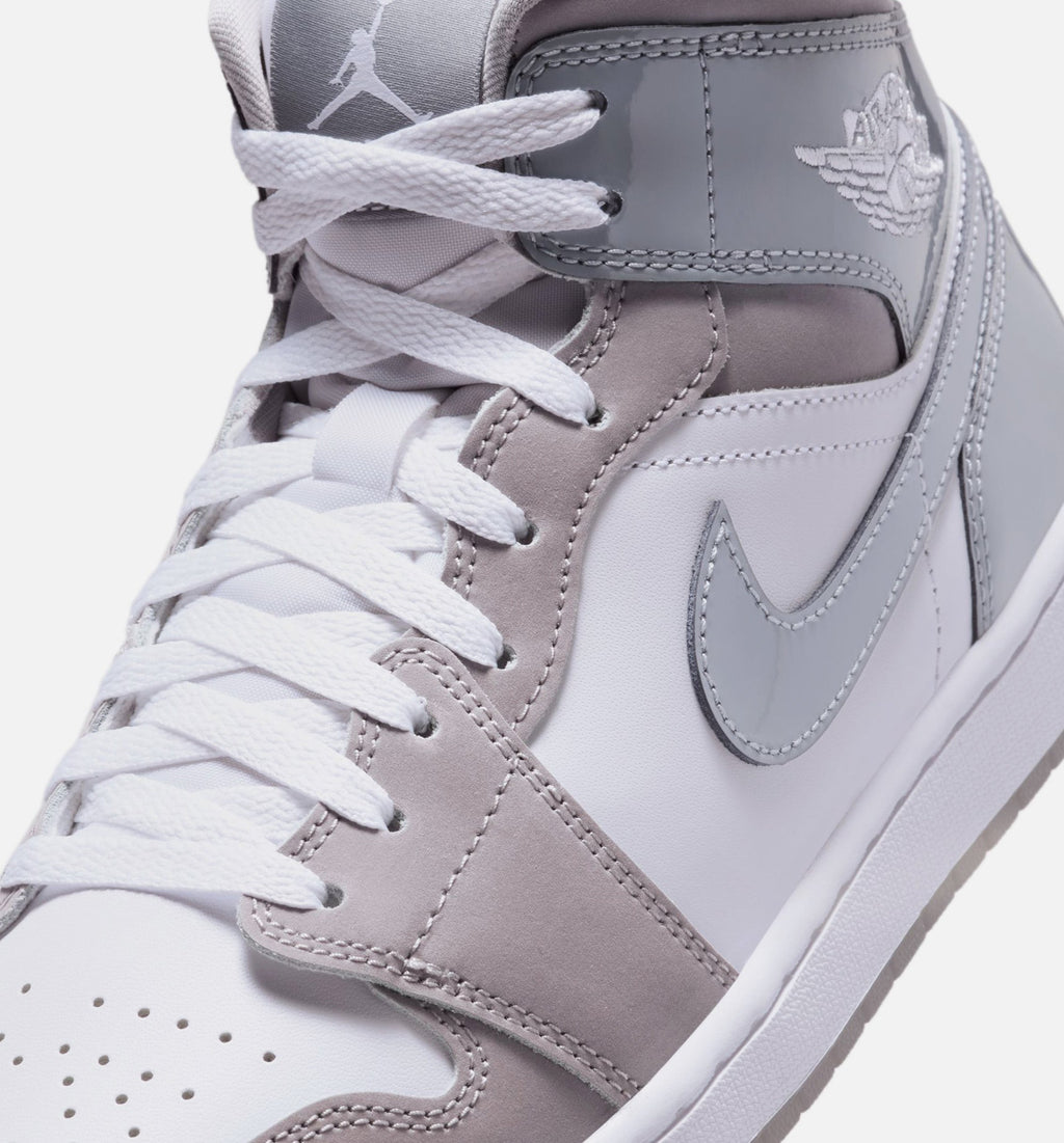 Air Jordan 1 Mid SE Cool Grey 男士休闲运动鞋 - 冷灰色/中灰色
