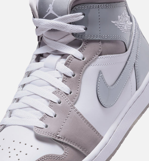 Air Jordan 1 Mid SE Cool Grey 男士休闲运动鞋 - 冷灰色/中灰色