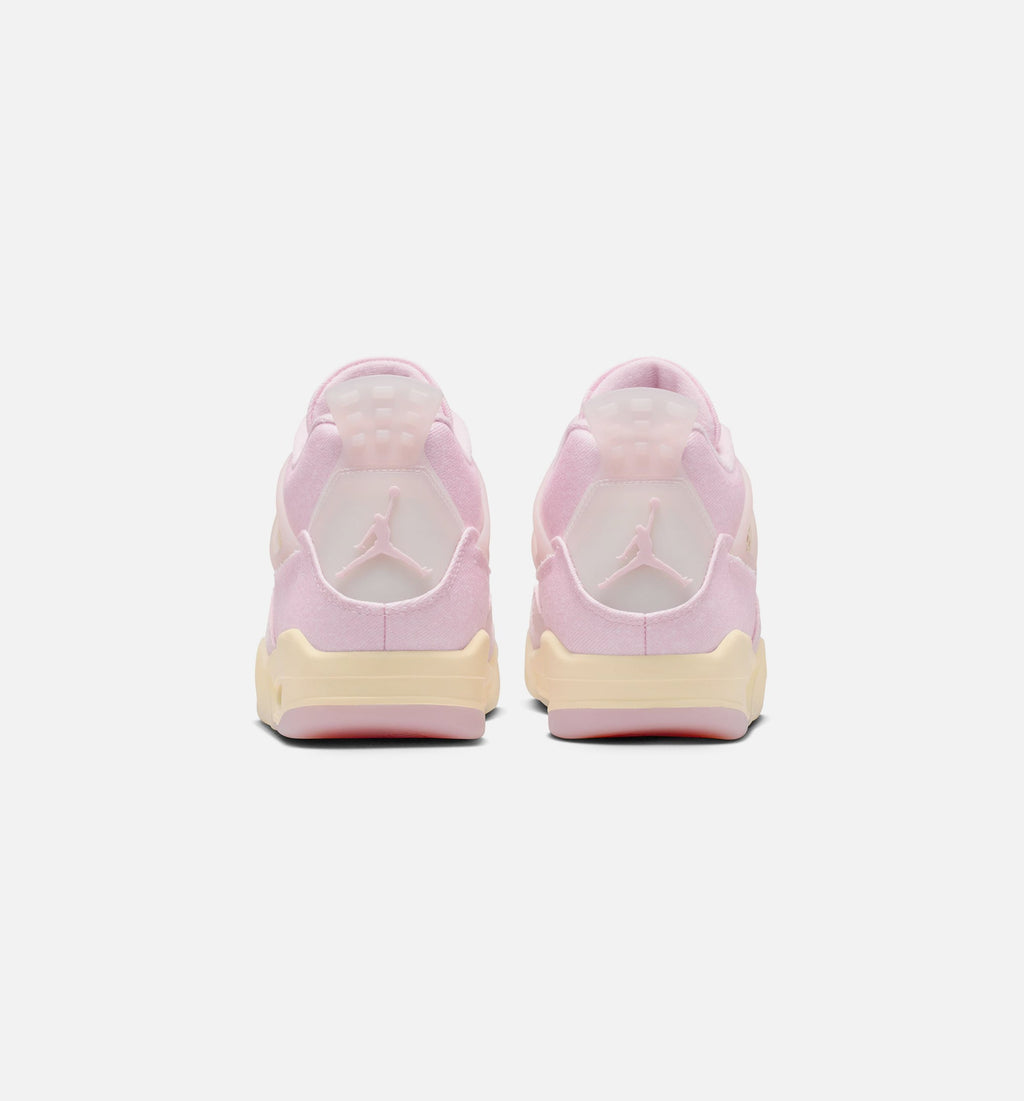 Air Jordan 4 Retro Pink Pearl And Iced Carmine 女士休闲运动鞋 - 珍珠粉/冰胭脂红/椰奶白