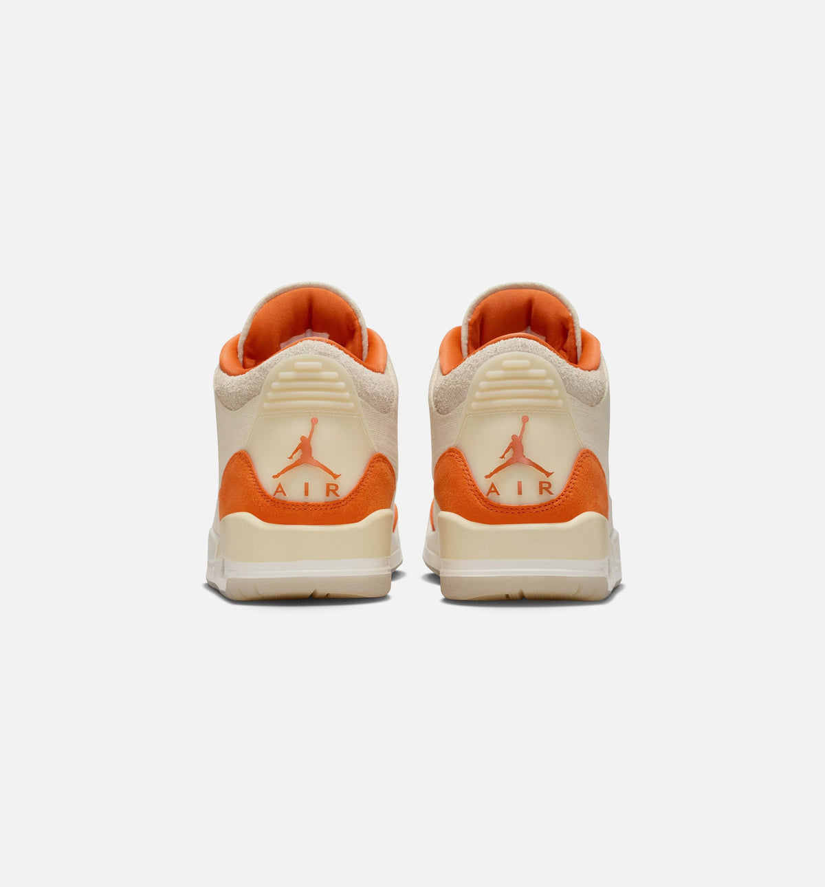 Air Jordan 3 Retro Starfish 女士休闲运动鞋 - 化石灰/海星橙/帆白