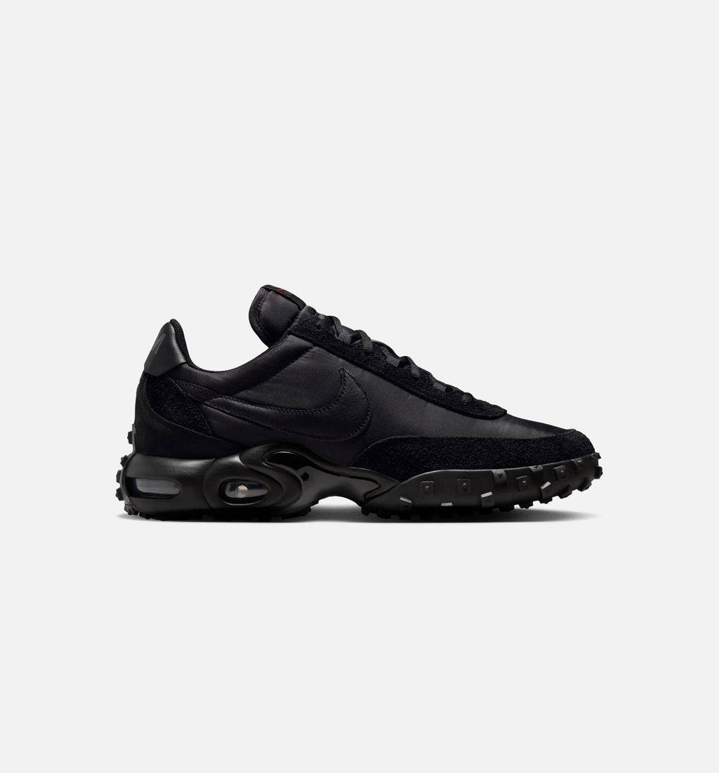 Air Max Waffle Black and Anthracite 男士休闲运动鞋 - 黑色
