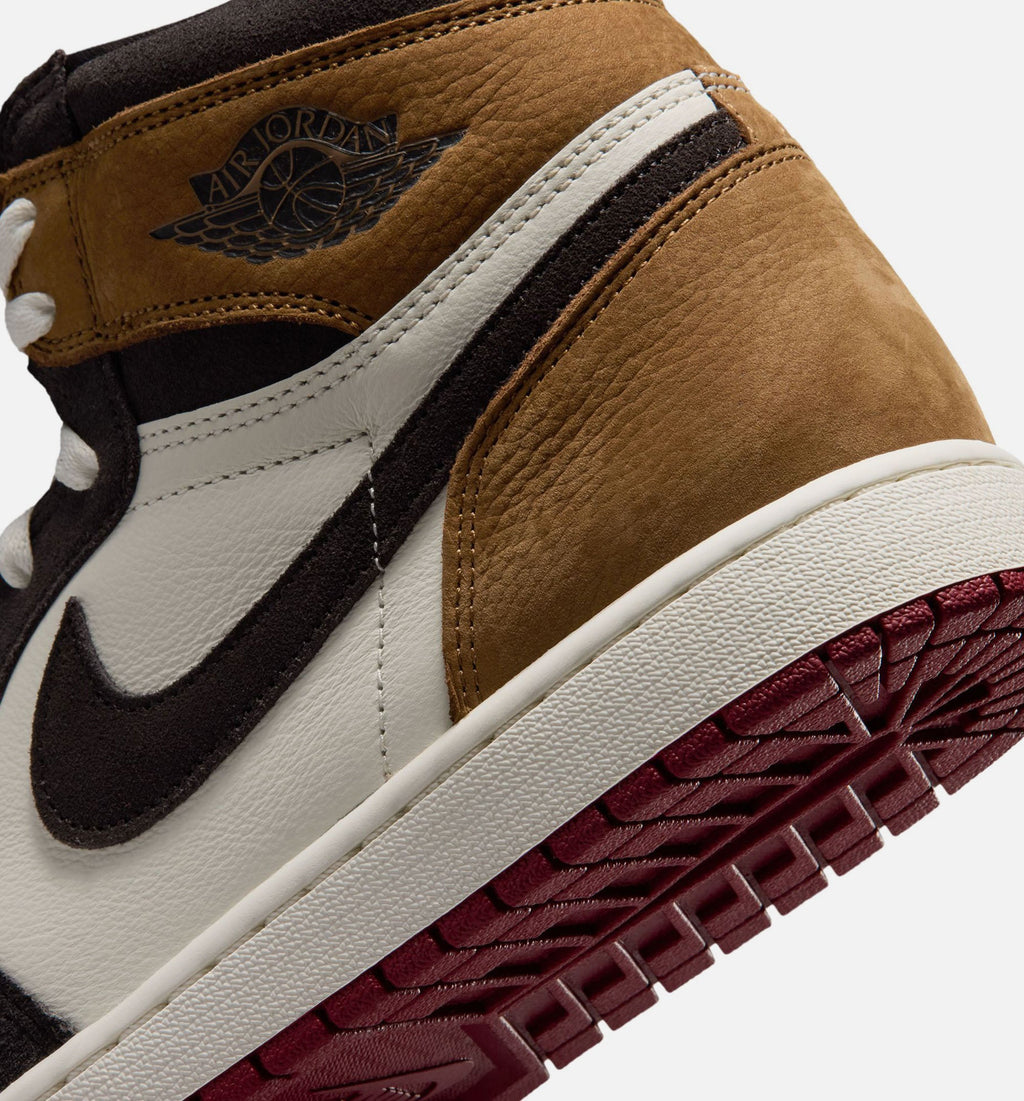 Air Jordan 1 Retro High OG Love Letter 男士休闲运动鞋 - 暗影棕/队红/浅英伦棕