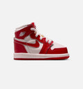 Air Jordan 1 Retro High OG 婴幼童休闲鞋 - 大学红/金属银