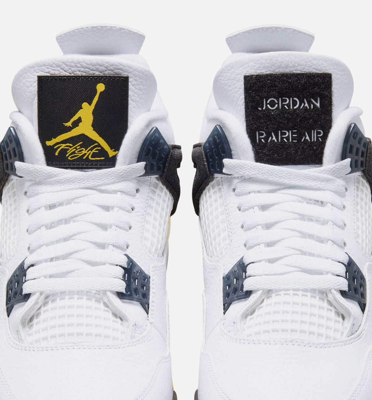 Air Jordan 4 Retro Rare Air Tour Yellow 男士休闲运动鞋 - 白色/深蓝灰/黑色/巡游黄