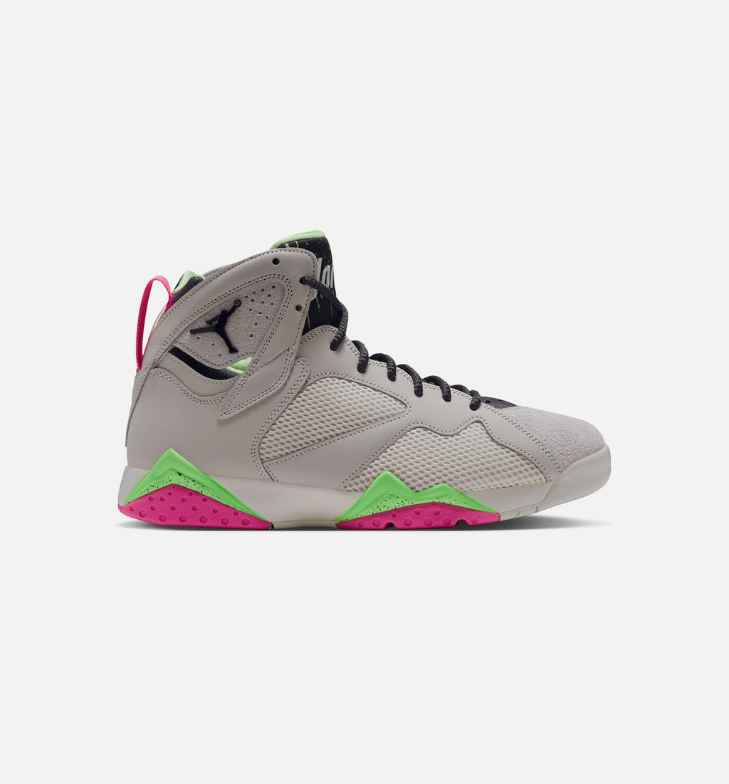 Air Jordan 7 Retro Tennis Day 男士休闲运动鞋 - 幻影色/爆裂青柠色/爆裂粉色/炭灰色