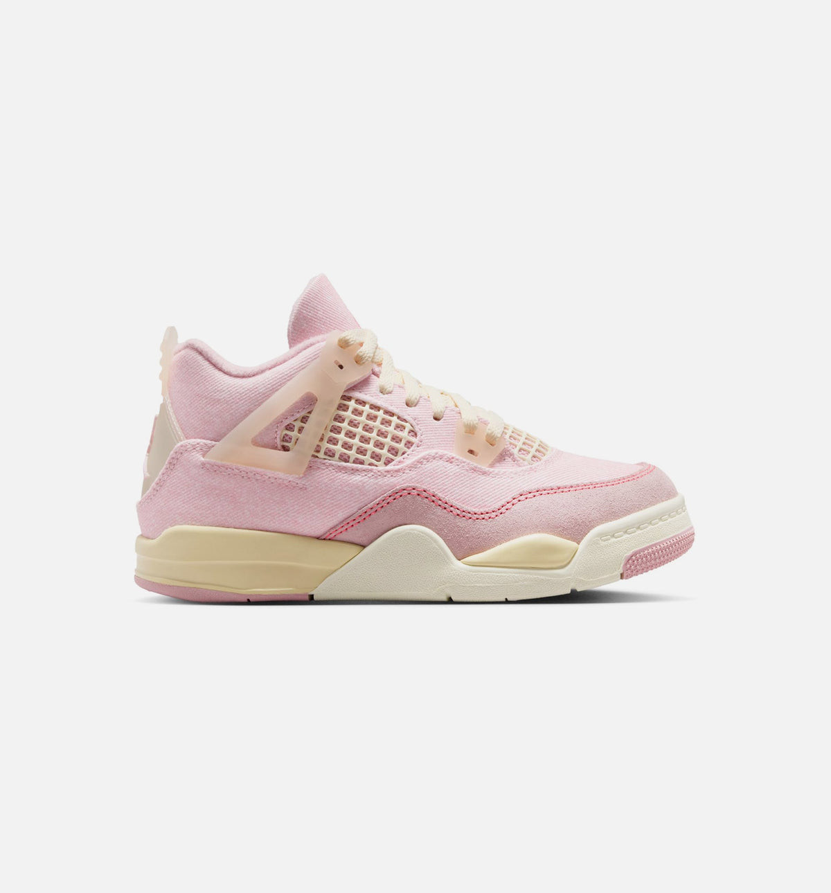 Air Jordan 4 Retro Pink Pearl And Iced Carmine 学龄前儿童休闲运动鞋 - 珍珠粉/冰胭脂红/椰奶白
