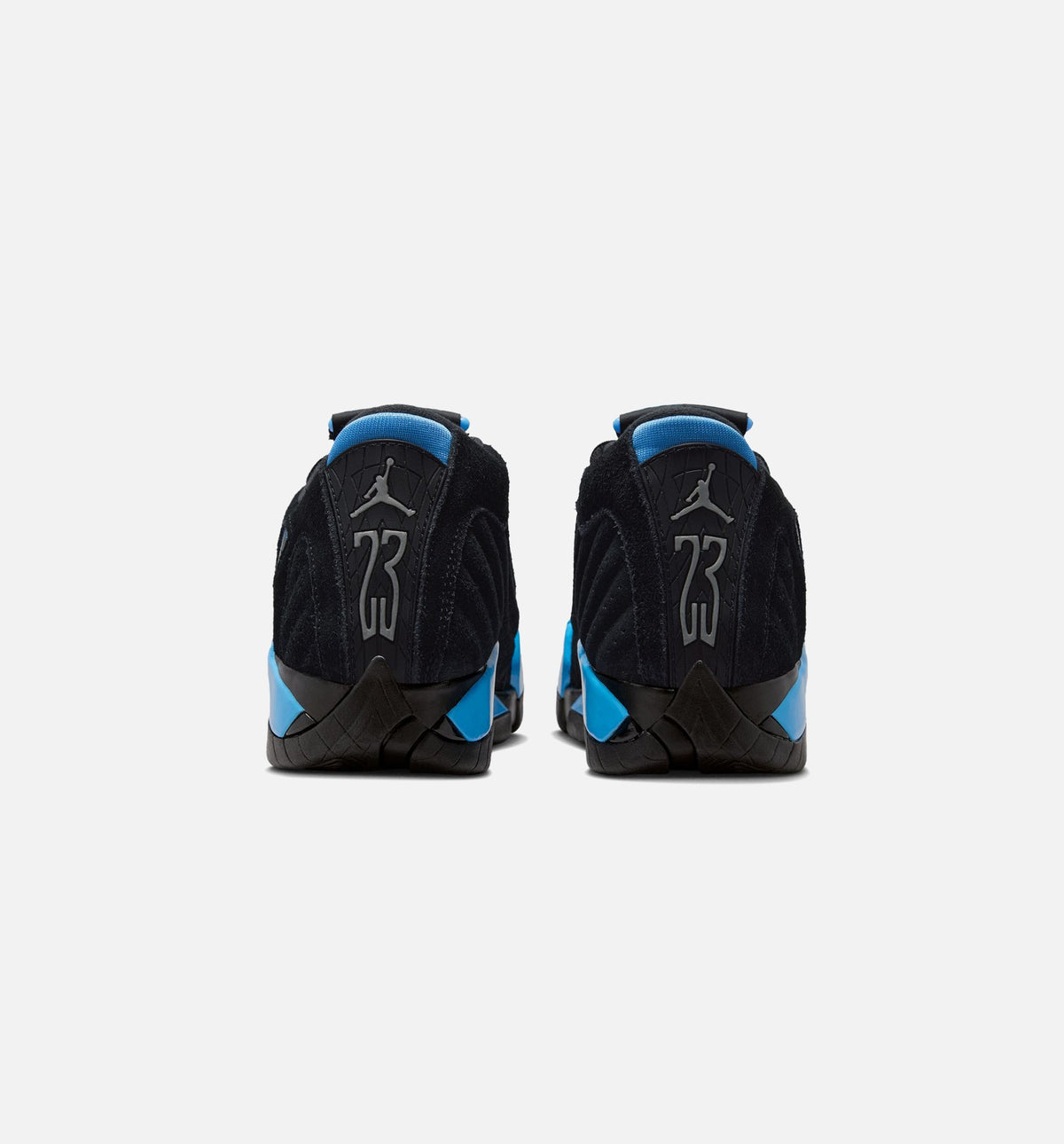 Air Jordan 14 Retro Black University Blue 大童休闲运动鞋 - 黑色/白色/大学蓝