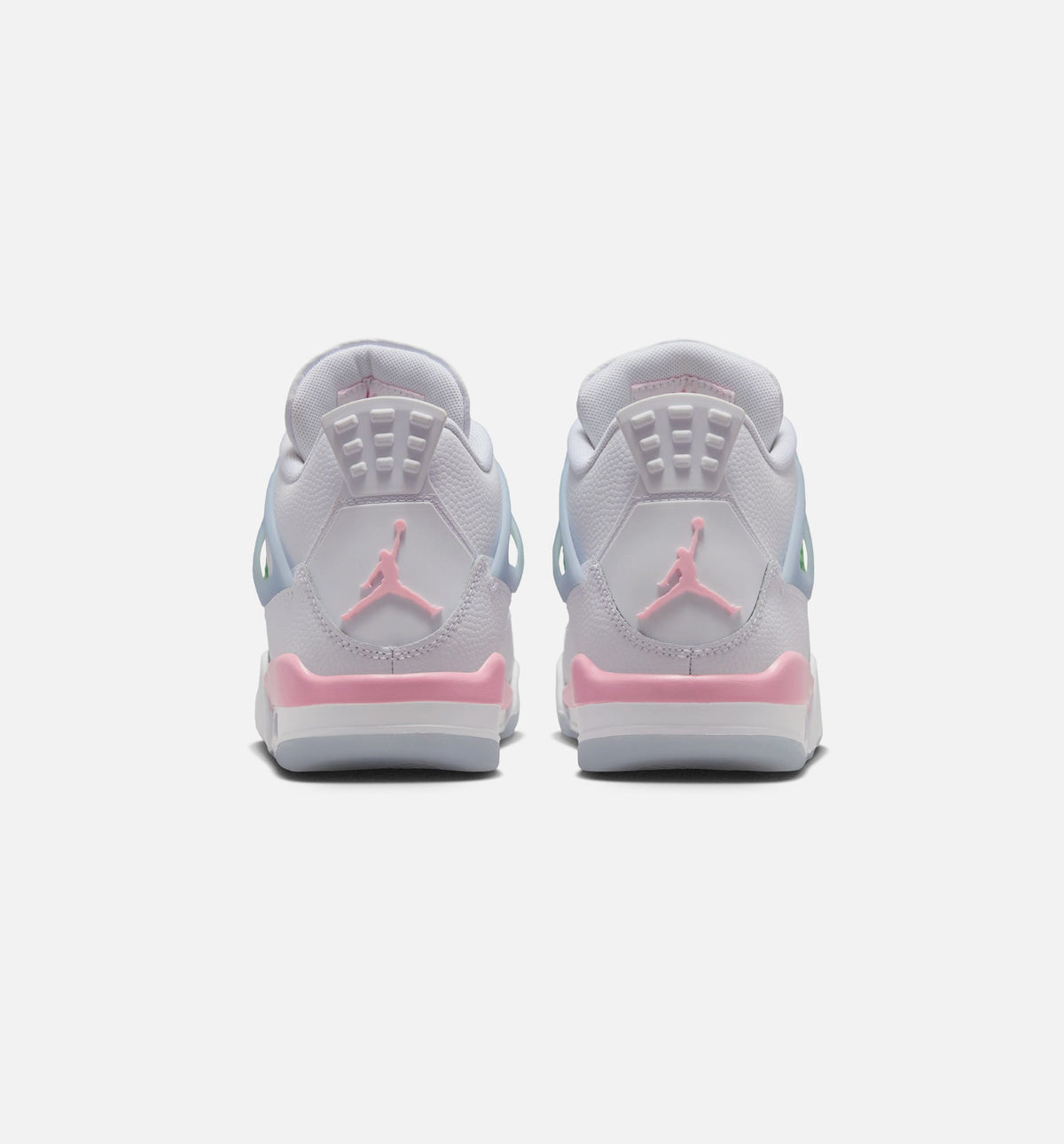Air Jordan 4 Retro Medium Soft Pink 大童休闲运动鞋 - 白色/柔粉/浅蓝