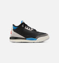 Air Jordan 3 Retro OG Rare Air 小童休闲鞋 - 黑/智利红/中性灰