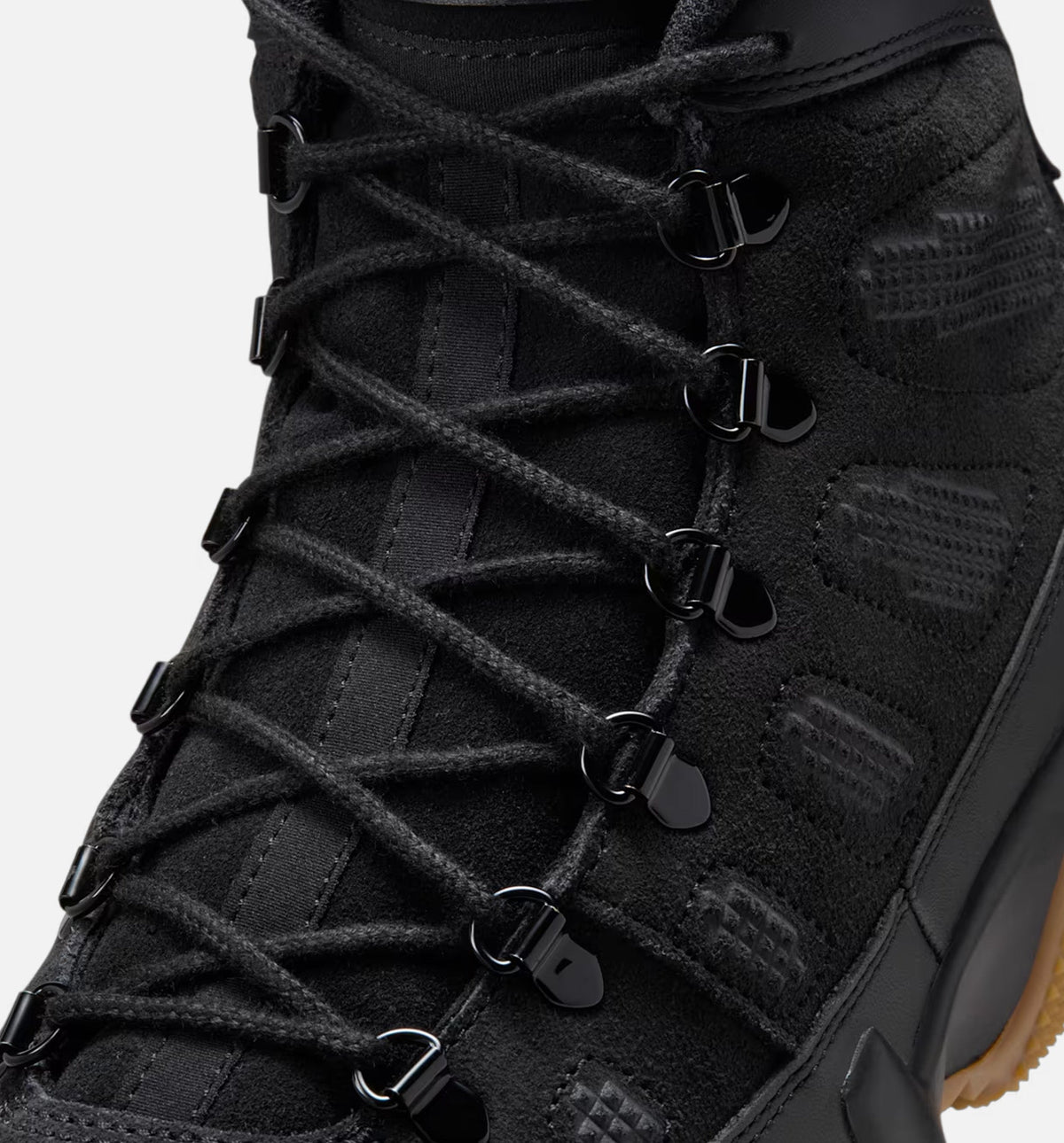 Air Jordan 9 Retro 男士休闲靴 - 黑色/生胶色/浅棕色