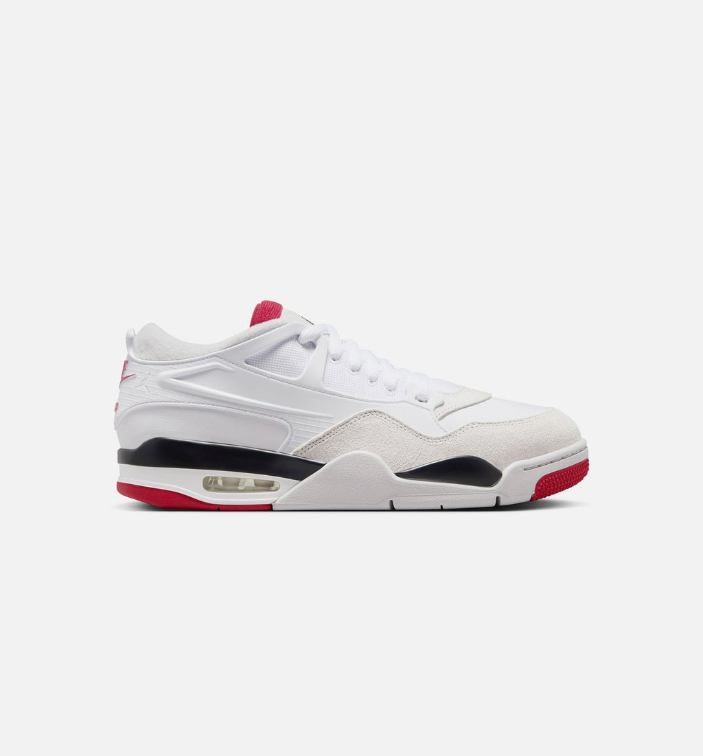 Air Jordan 4 RM 男士休闲运动鞋 - 白色/黑色/中性灰/校队红