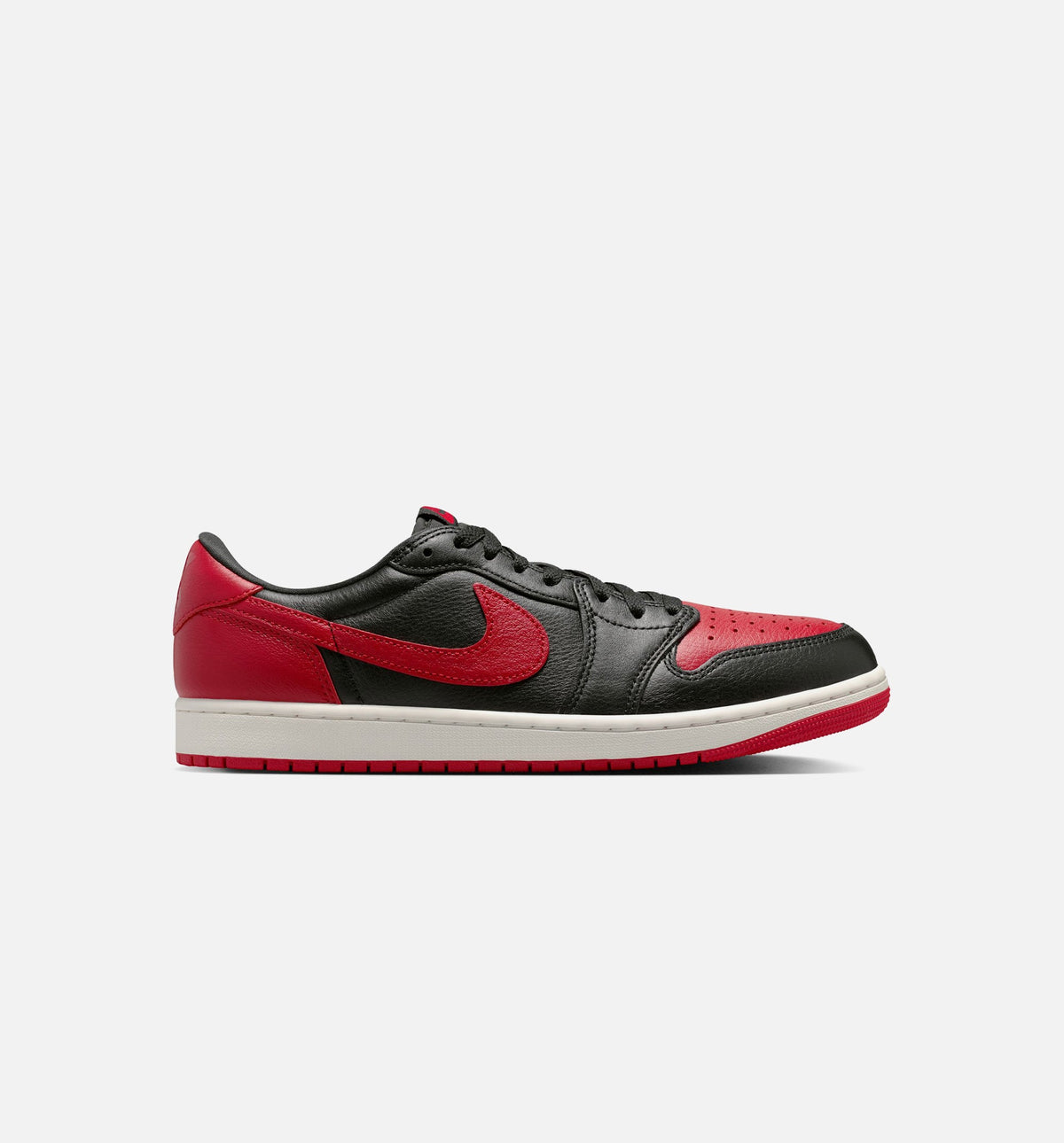 Air Jordan 1 Retro Low OG Banned 男士休闲运动鞋 - 黑/校队红/峰顶白