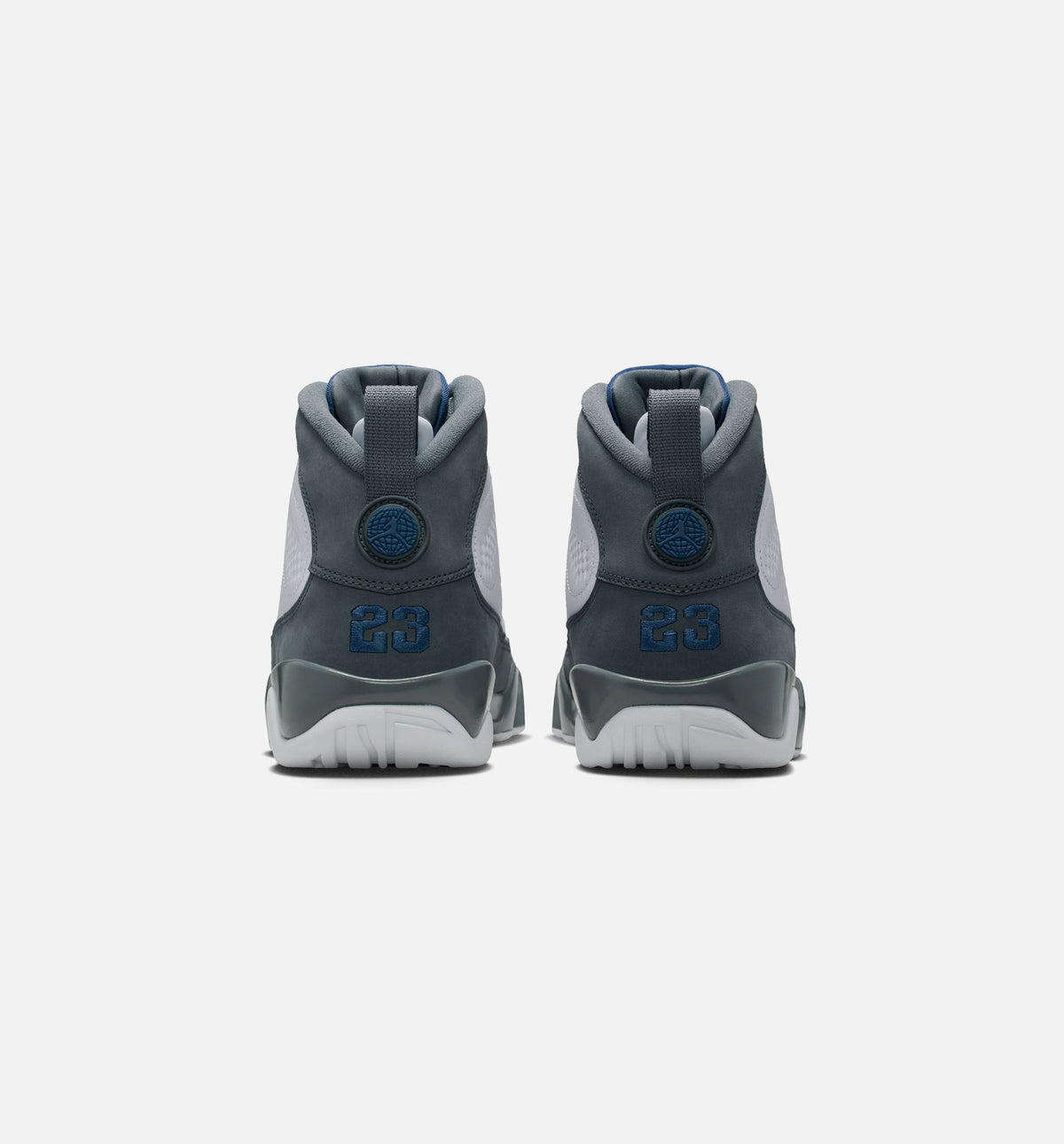 Air Jordan 9 Retro Flint Grey and French Blue 男士休闲运动鞋 - 白色/法兰西蓝/燧石灰
