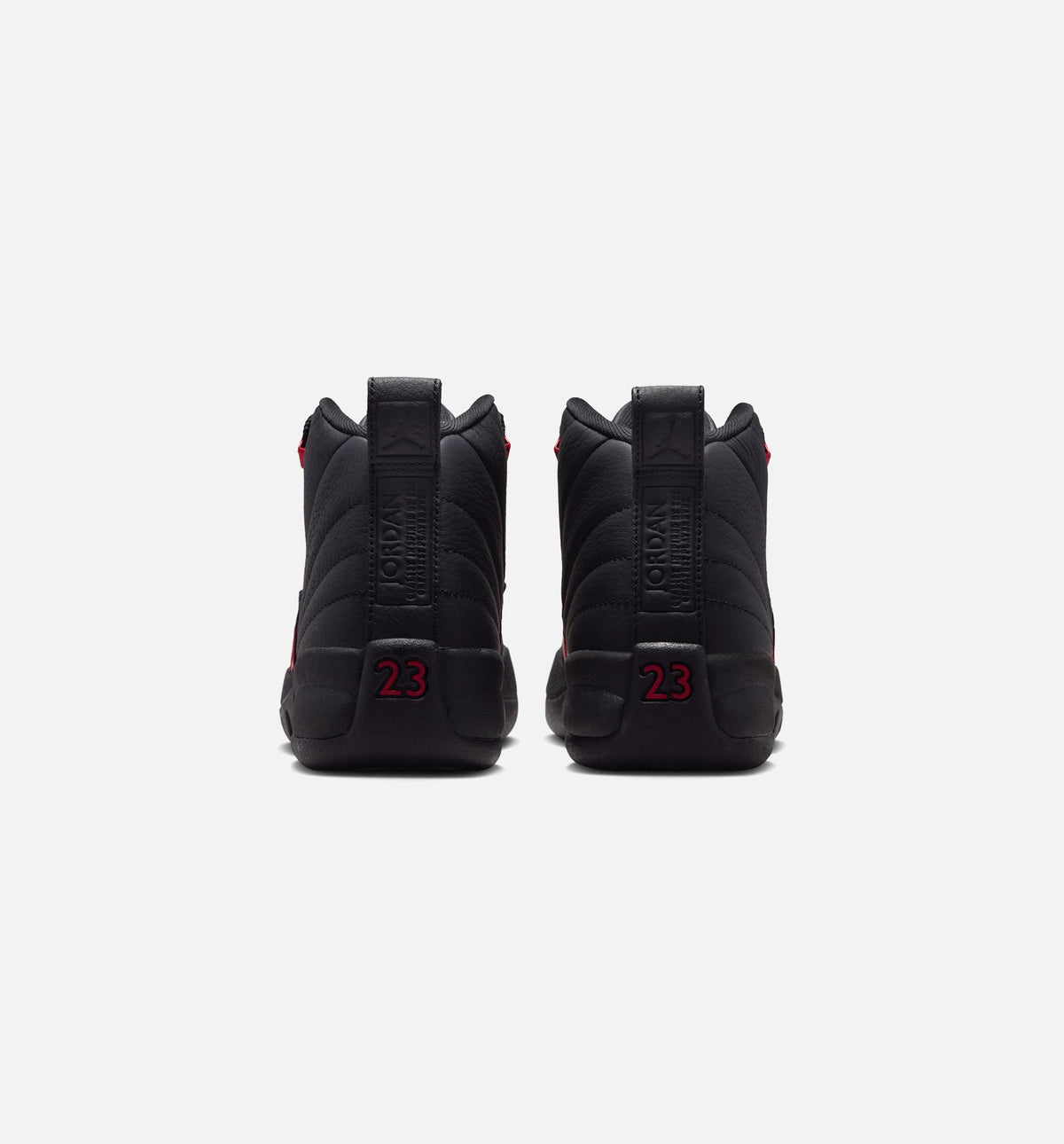 Air Jordan 12 Retro Bloodline 大童休闲运动鞋 - 黑色/校队红
