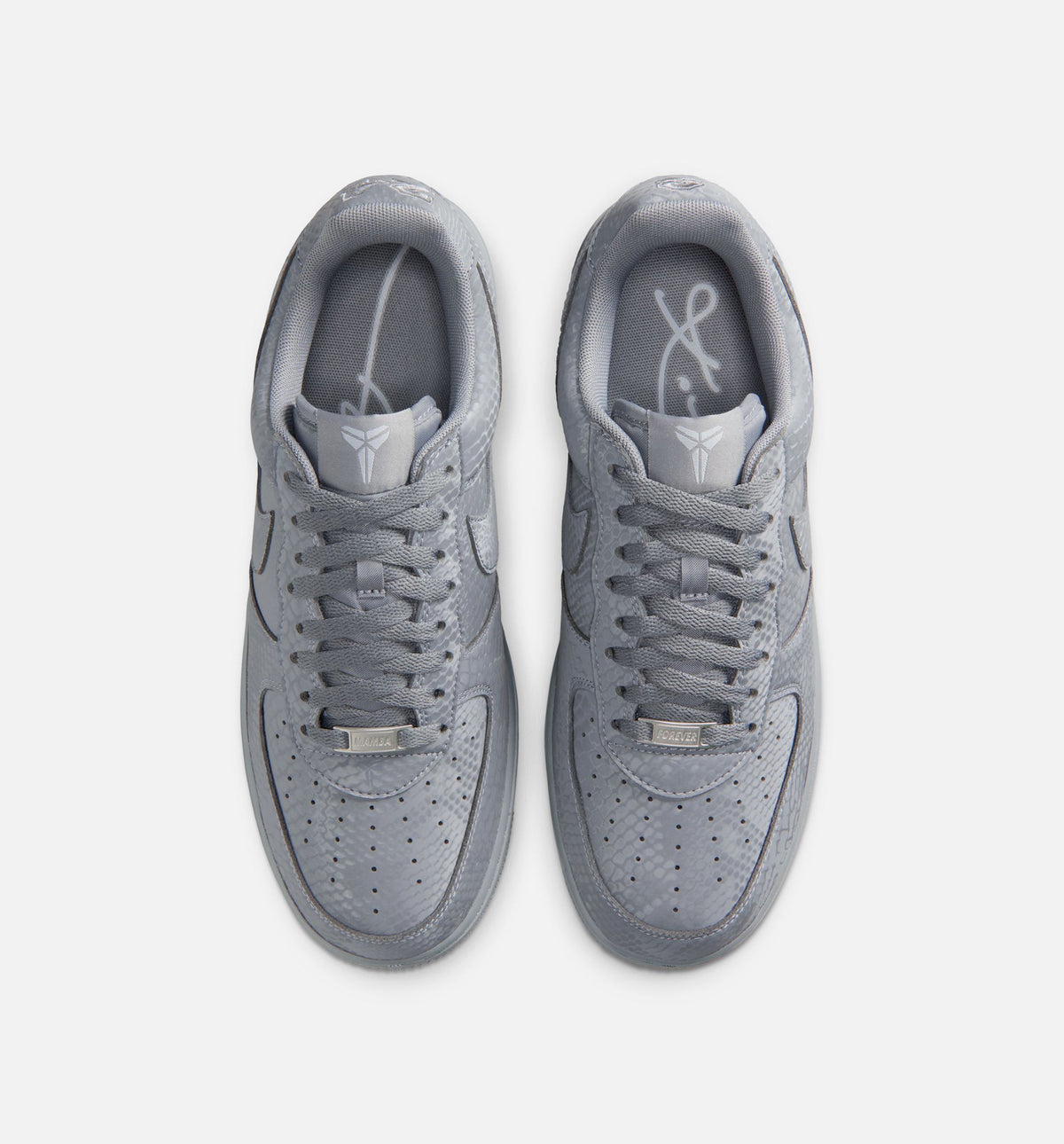 Kobe Air Force 1 Low Cool Grey 男士休闲运动鞋 - 冷灰色/狼灰色