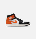 Air Jordan 1 Mid 男士休闲运动鞋 - 海星橙/白/帆白/黑