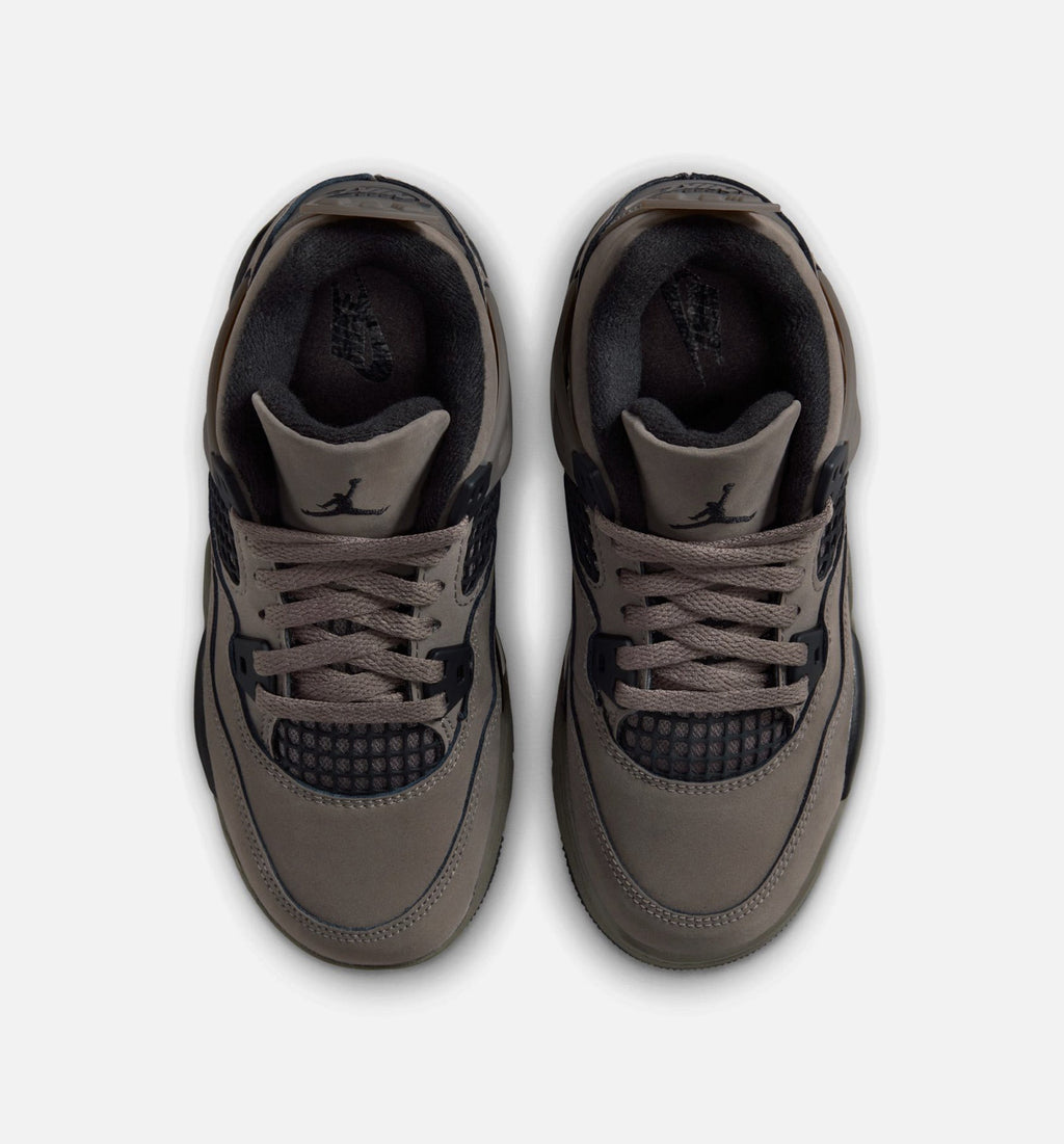 Air Jordan 4 Retro 小童休闲鞋 - 洞穴石灰/黑/月尘色