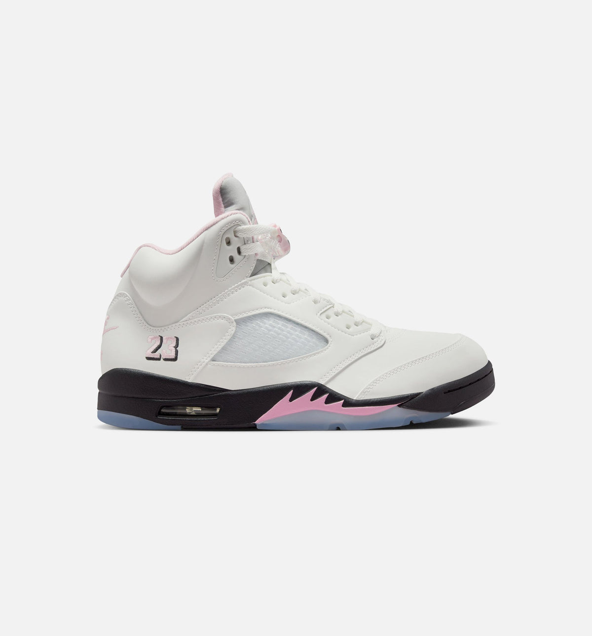 Air Jordan 5 Retro Medium Soft Pink 男士休闲运动鞋 - 白色/柔粉色/黑色
