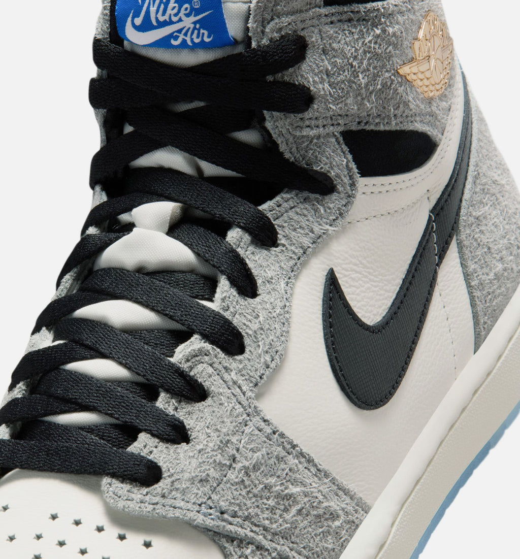 Air Jordan 1 Retro High OG 男士休闲运动鞋 - 酷灰/黑/帆白/皇家蓝