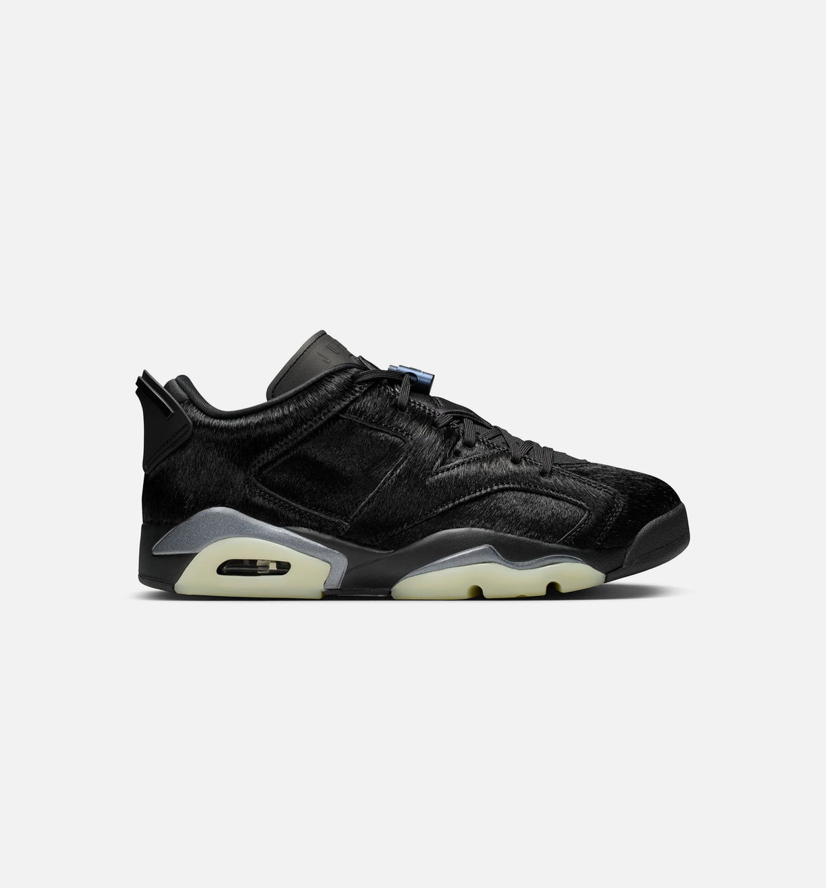 Air Jordan 6 Retro Low Blackout 女士休闲运动鞋 - 黑色