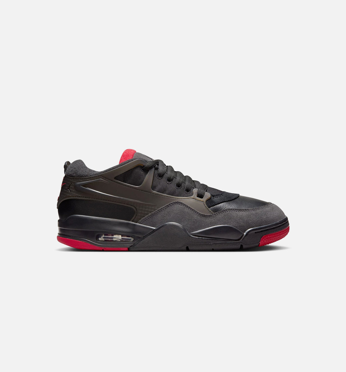 Air Jordan 4 RM Bred 男士休闲运动鞋 - 黑色/红色