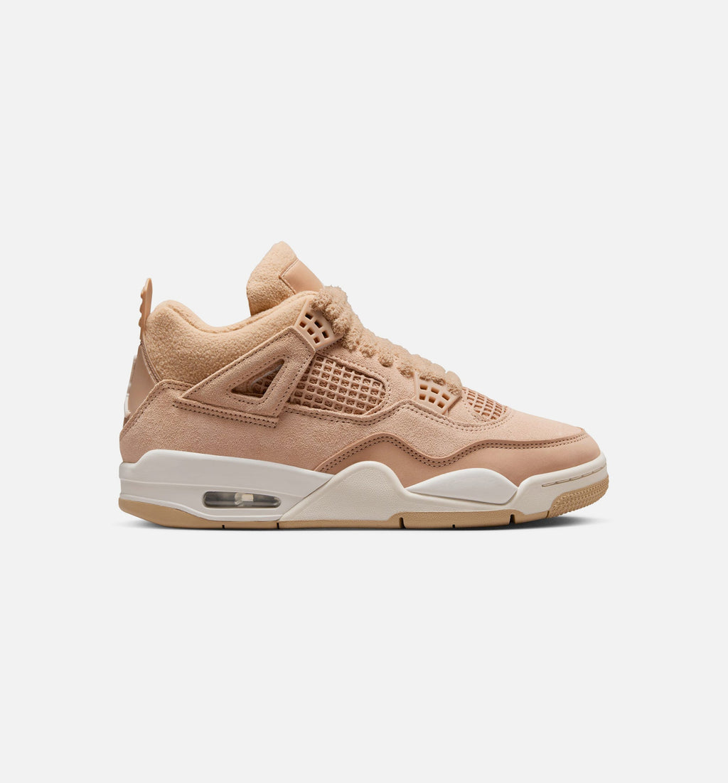 Air Jordan 4 Retro Cozy Girl 女士休闲运动鞋 - 麻色/淡木棕