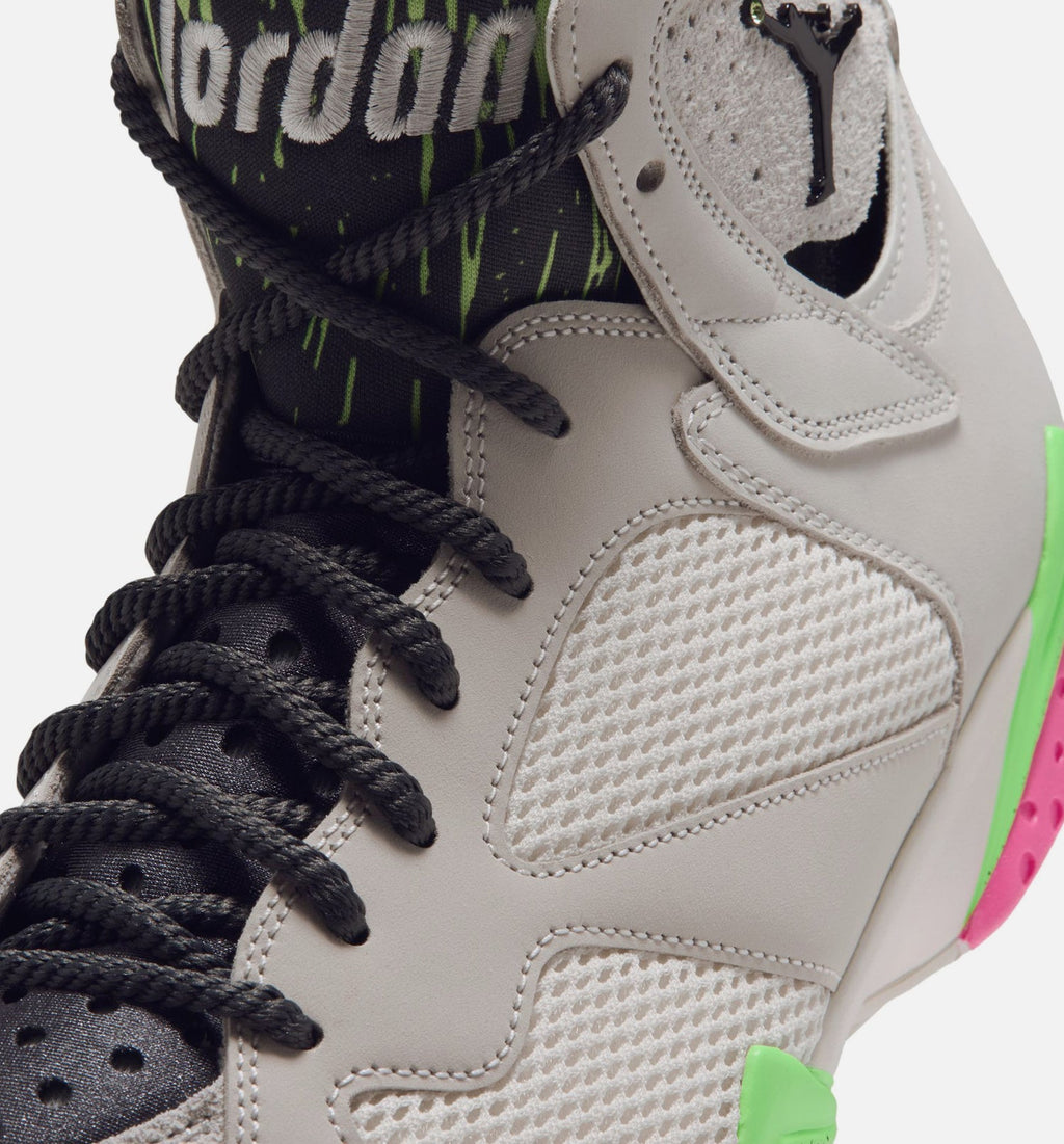 Air Jordan 7 Retro Tennis Day 男士休闲运动鞋 - 幻影色/爆裂青柠色/爆裂粉色/炭灰色