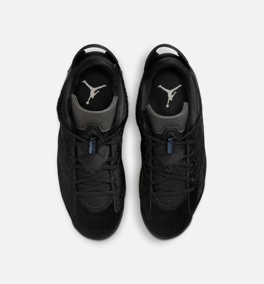 Air Jordan 6 Retro Low Blackout 女士休闲运动鞋 - 黑色