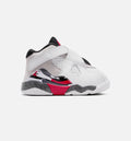Air Jordan 8 Retro White And True Red 婴幼童休闲运动鞋 - 白色/黑色/正红色