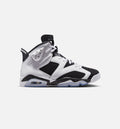 Air Jordan 6 Retro Black And White 男士休闲运动鞋 - 黑色/白色