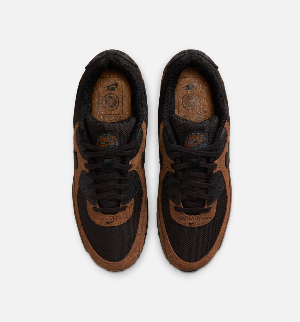 Air Max 90 Premium 男士休闲运动鞋 - 浅英伦棕/天鹅绒棕/黑色