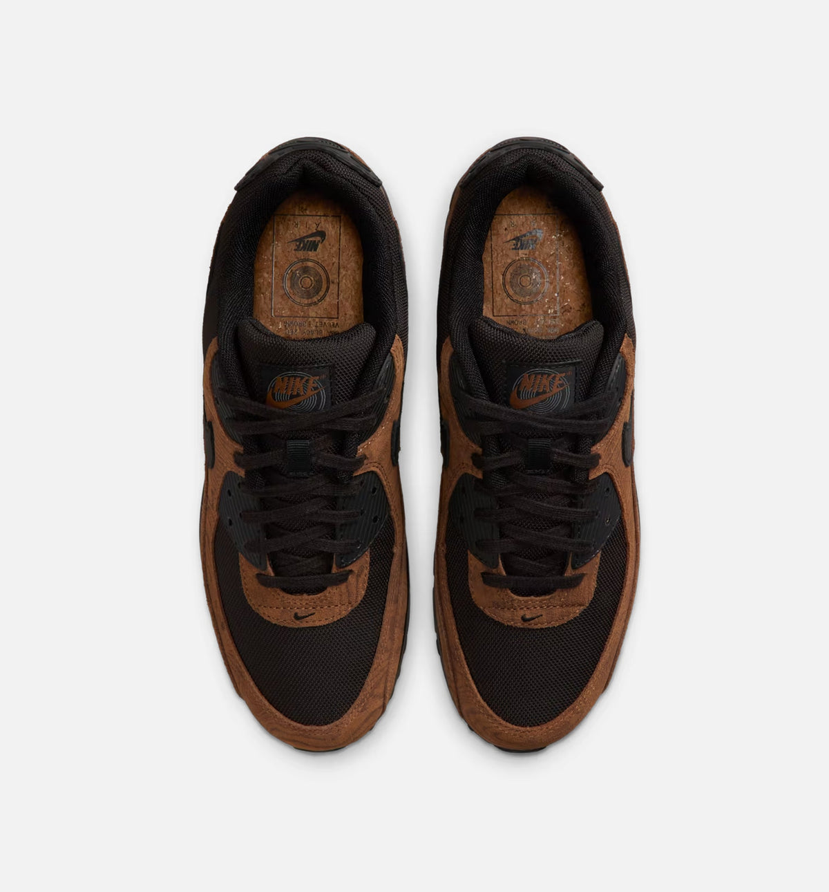 Air Max 90 Premium 男士休闲运动鞋 - 浅英伦棕/天鹅绒棕/黑色