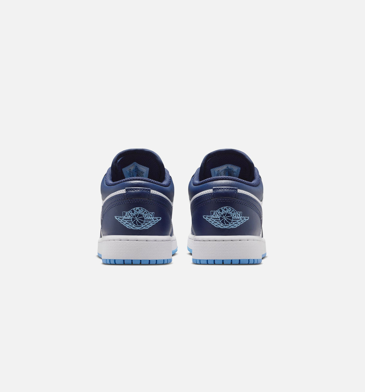 Air Jordan 1 Low 大童休闲运动鞋 - 午夜海军蓝/大学蓝/白
