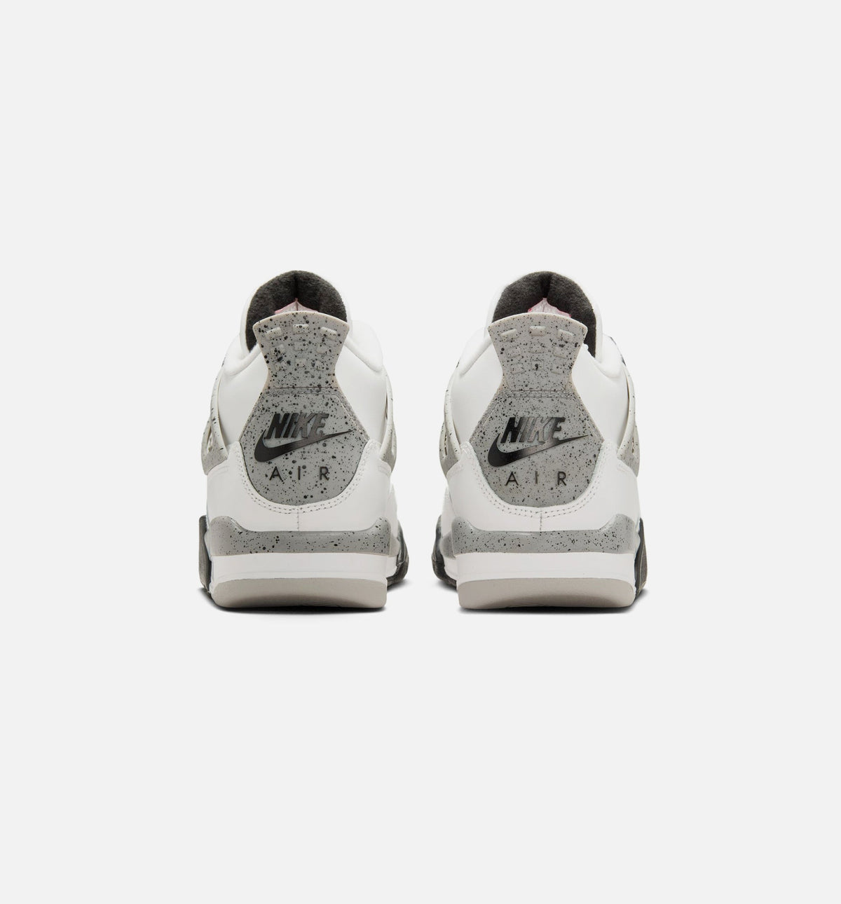 Air Jordan 4 Retro White Cement 大童休闲运动鞋 - 峰会白/火焰红/水泥灰/黑色