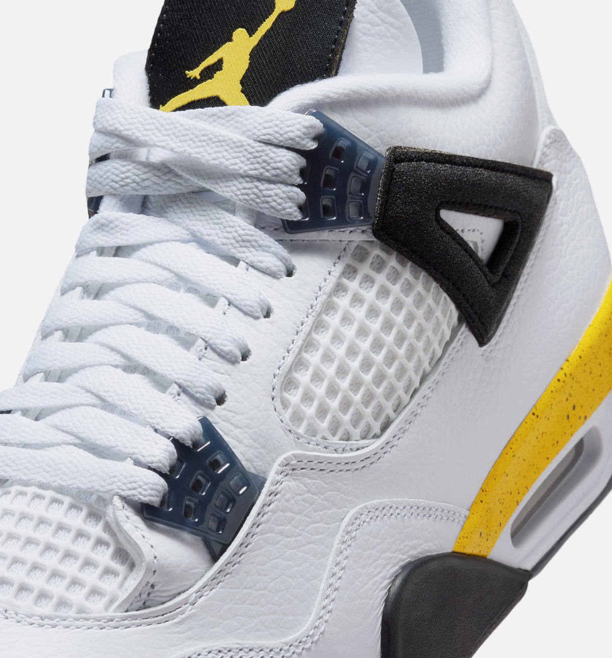 Air Jordan 4 Retro Rare Air Tour Yellow 男士休闲运动鞋 - 白色/深蓝灰/黑色/巡游黄