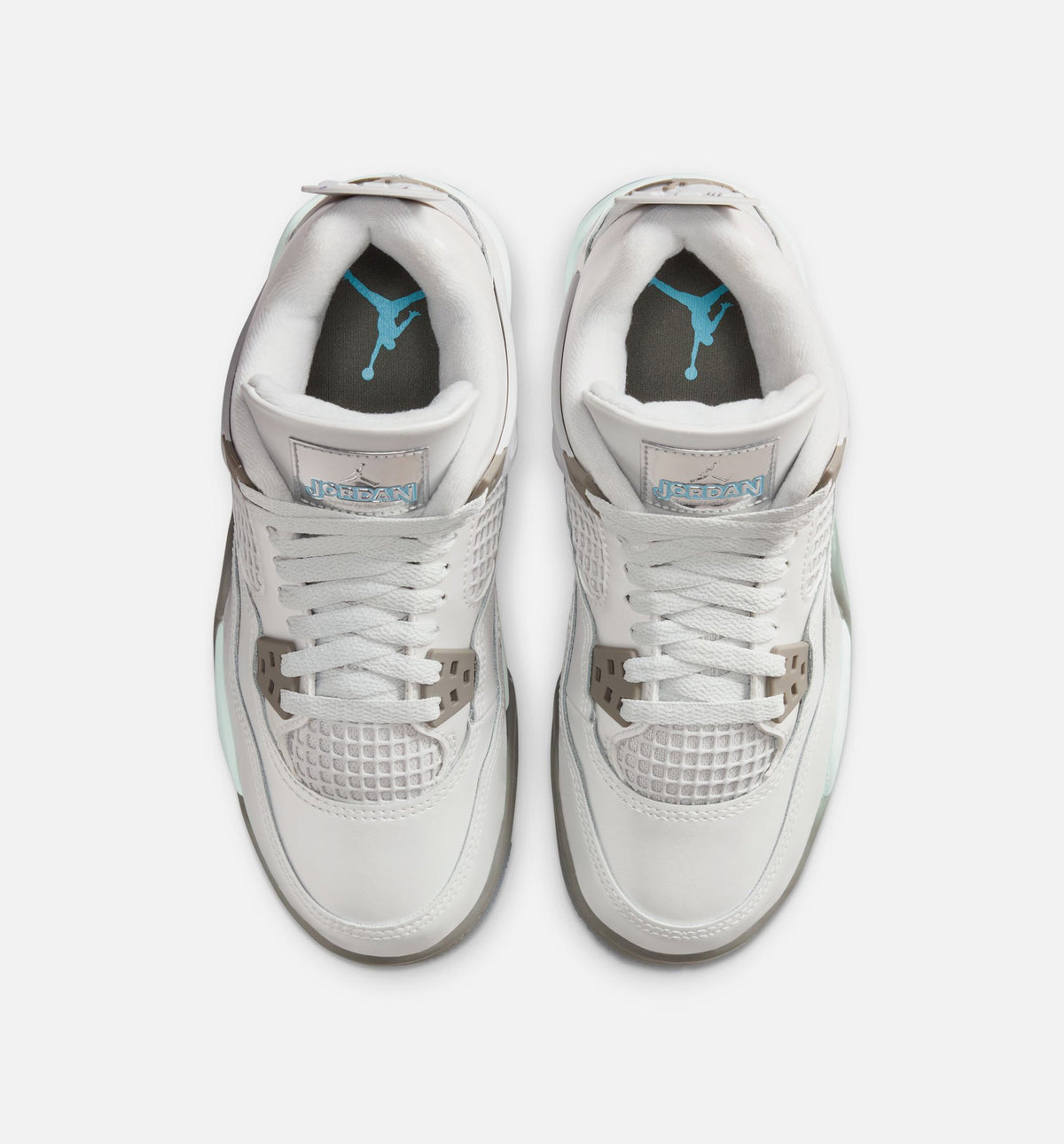 Air Jordan 4 Retro 大童休闲运动鞋 - 光子灰/冰蓝/锡灰