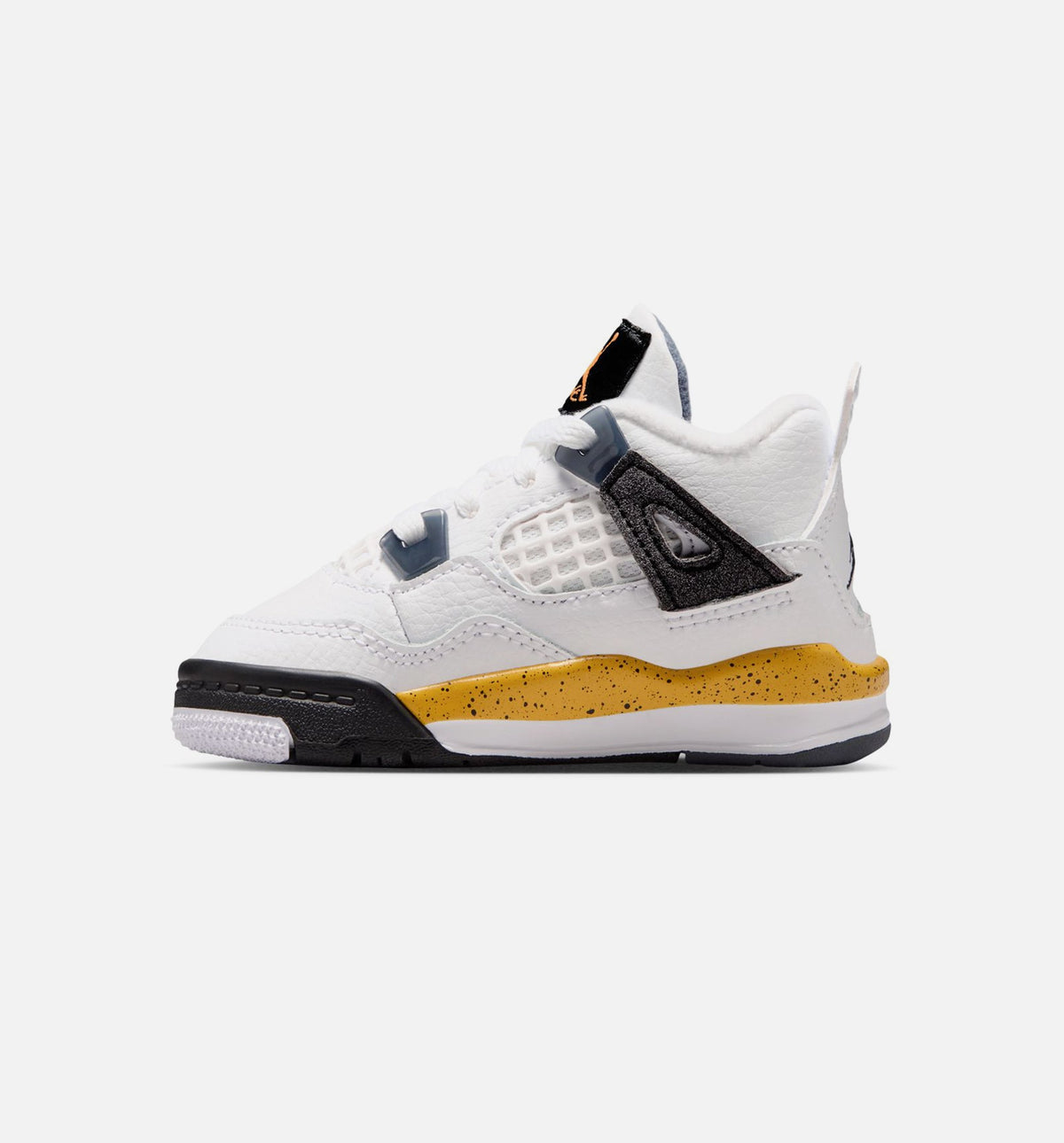 Air Jordan 4 Retro Rare Air Tour Yellow 婴幼童休闲运动鞋 - 白色/深蓝灰/黑色/巡游黄