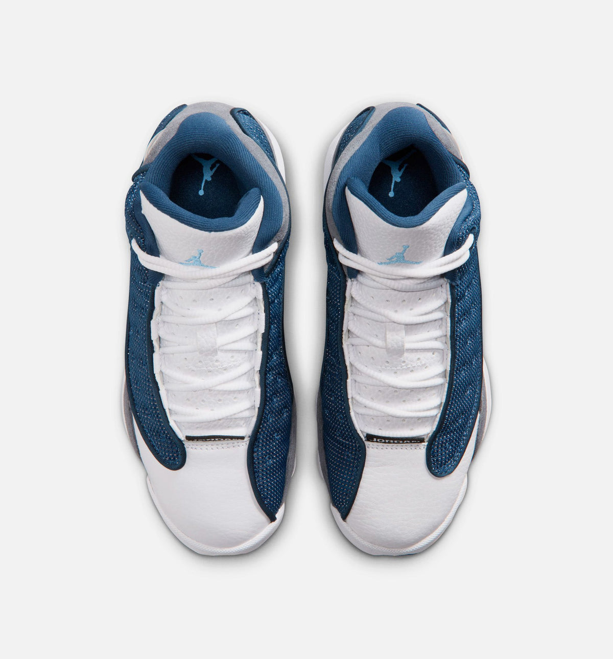Air Jordan 13 Retro Navy And Flint Grey 大童休闲运动鞋 - 海军蓝/大学蓝/燧石灰/白色