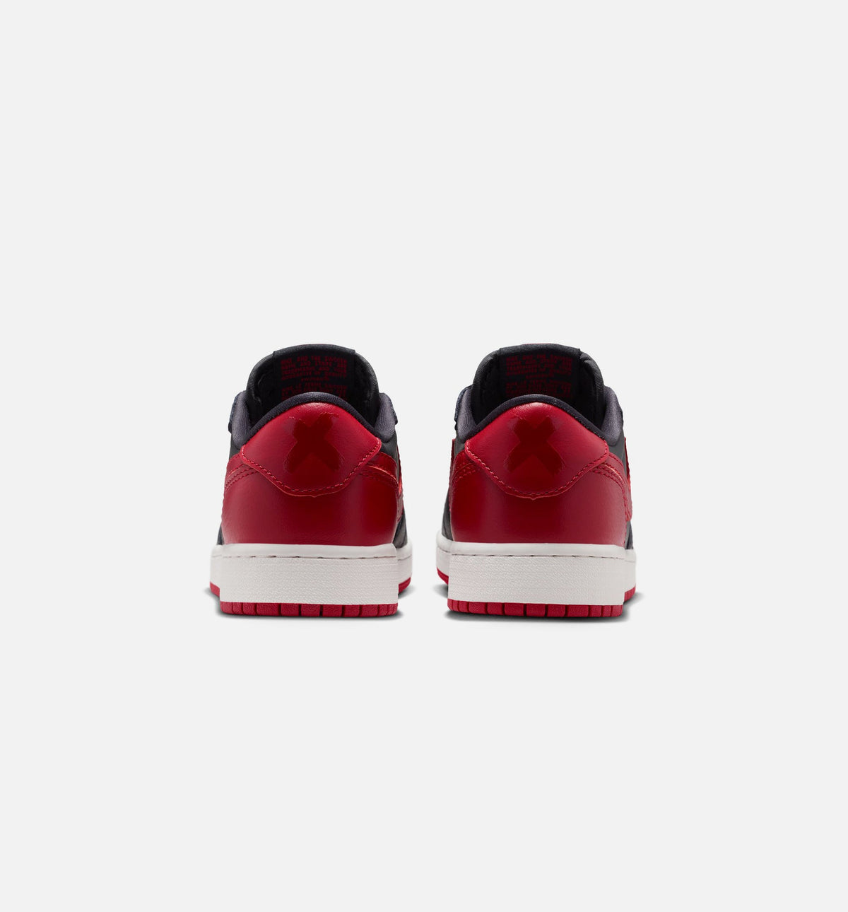 Air Jordan 1 Retro Low OG Banned 大童休闲运动鞋 - 黑/校队红/峰顶白