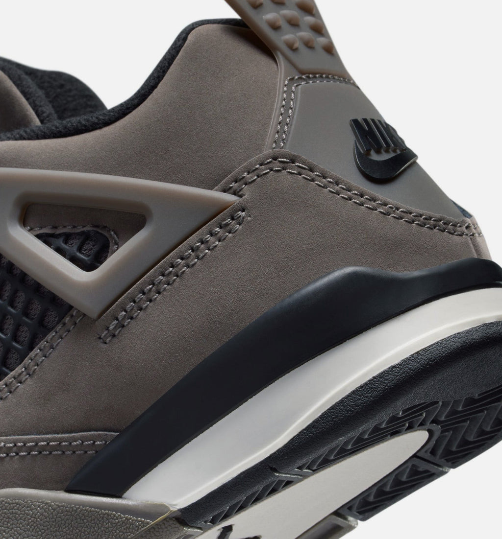 Air Jordan 4 Retro 小童休闲鞋 - 洞穴石灰/黑/月尘色