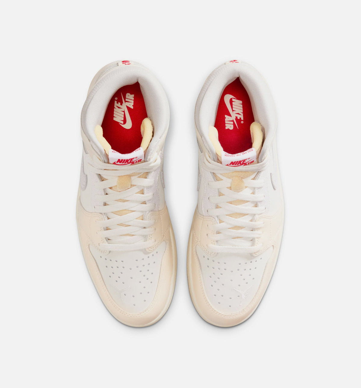 Air Jordan 1 Retro High OG 男士休闲运动鞋 - 帆白/大学红/淡象牙白
