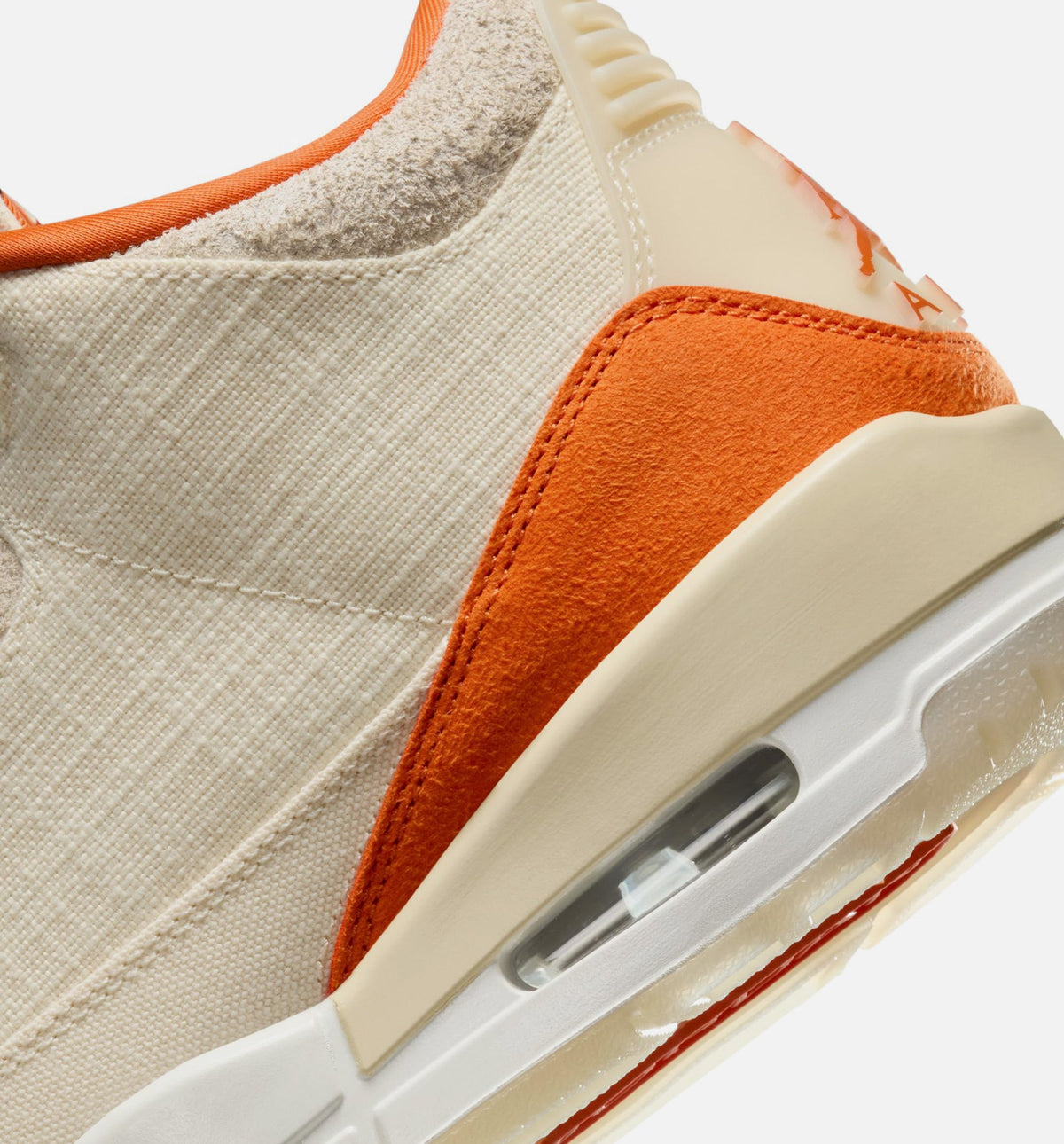 Air Jordan 3 Retro Starfish 女士休闲运动鞋 - 化石灰/海星橙/帆白