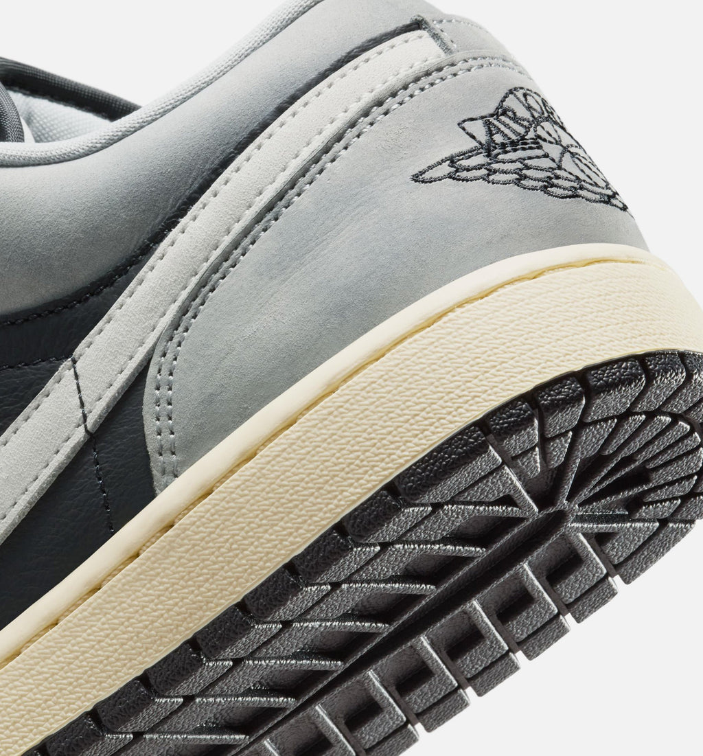 Air Jordan 1 Low SE 男士休闲运动鞋 - 浅烟灰/白/暗黑